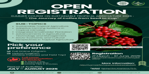 SUMMER COURSE ON SUSTAINABLE TROPICAL AGRICULTURE 2025