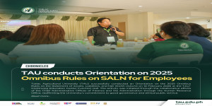 𝐂𝐇𝐑𝐎𝐍𝐈𝐂𝐋𝐄𝐒 | 𝐓𝐀𝐔 𝐜𝐨𝐧𝐝𝐮𝐜𝐭𝐬 𝐎𝐫𝐢𝐞𝐧𝐭𝐚𝐭𝐢𝐨𝐧 𝐨𝐧 𝟐𝟎𝟐𝟓 𝐎𝐦𝐧𝐢𝐛𝐮𝐬 𝐑𝐮𝐥𝐞𝐬 𝐨𝐧 𝐒𝐀𝐋𝐍 𝐟𝐨𝐫 𝐄𝐦𝐩𝐥𝐨𝐲𝐞𝐞𝐬