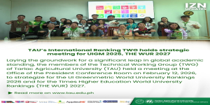 𝐂𝐇𝐑𝐎𝐍𝐈𝐂𝐋𝐄𝐒 | 𝐓𝐀𝐔’𝐬 𝐈𝐧𝐭𝐞𝐫𝐧𝐚𝐭𝐢𝐨𝐧𝐚𝐥 𝐑𝐚𝐧𝐤𝐢𝐧𝐠 𝐓𝐖𝐆 𝐡𝐨𝐥𝐝 𝐬𝐭𝐫𝐚𝐭𝐞𝐠𝐢𝐜 𝐦𝐞𝐞𝐭𝐢𝐧𝐠 𝐟𝐨𝐫 𝐔𝐈𝐆𝐌 𝟐𝟎𝟐𝟔, 𝐓𝐇𝐄 𝐖𝐔𝐑 𝟐𝟎𝟐𝟕