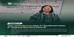 𝐂𝐇𝐑𝐎𝐍𝐈𝐂𝐋𝐄𝐒 | 𝐓𝐀𝐔-𝐆𝐀𝐃 𝐃𝐢𝐫𝐞𝐜𝐭𝐨𝐫 𝐣𝐨𝐢𝐧𝐬 𝟐𝐧𝐝 𝐒𝐨𝐮𝐭𝐡𝐞𝐚𝐬𝐭 𝐀𝐬𝐢𝐚𝐧, 𝟖𝐭𝐡 𝐍𝐚𝐭𝐢𝐨𝐧𝐚𝐥 𝐖𝐨𝐦𝐞𝐧’𝐬 𝐒𝐮𝐦𝐦𝐢𝐭